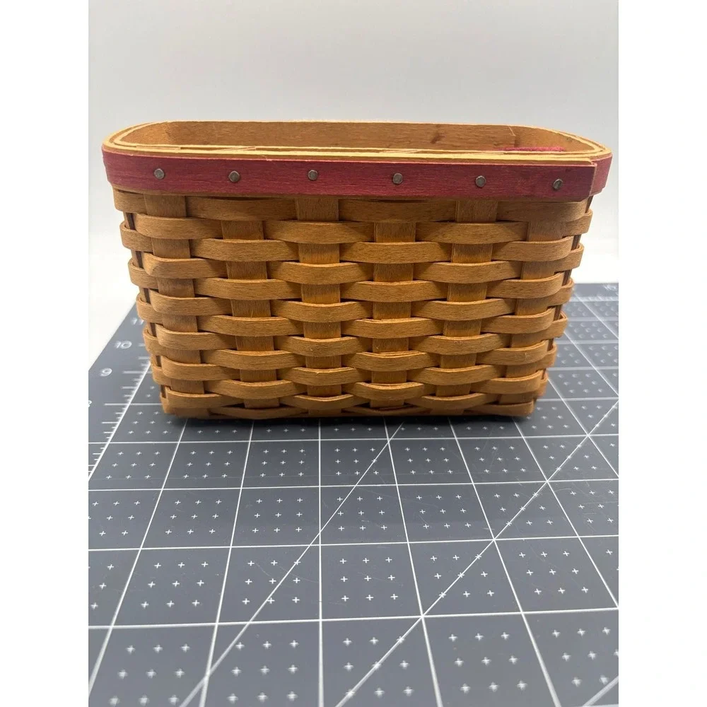 Longaberger 2004 Hostess Appreciation Basket with Liner and Protector Red Trim